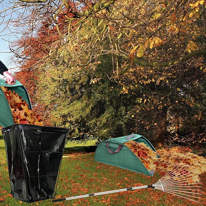Trash Bag Holder Outdoor Leaf Bag Support Stand - Image 2