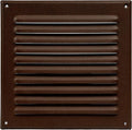 Square Ventilation Grille / 8" x 8" Inch Inside Measurement/Brown Metal Air by Unknown