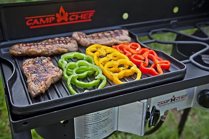 Camp Chef Reversible Pre-Seasoned Cast Iron Griddle, Cooking Surface 14 in. x 16 - Image 2