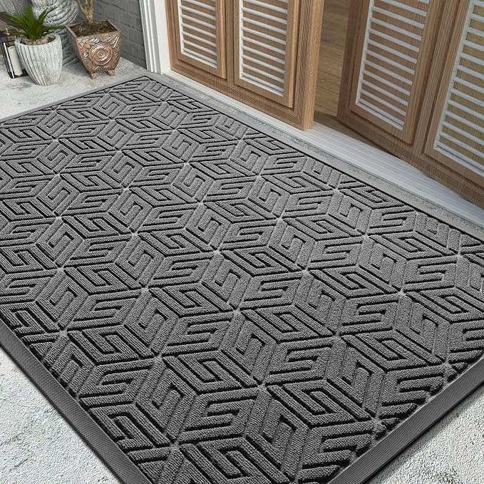 Yimobra Large Door Mat 47x32, All-Weather Waterproof Outdoor Mats by Yimobra