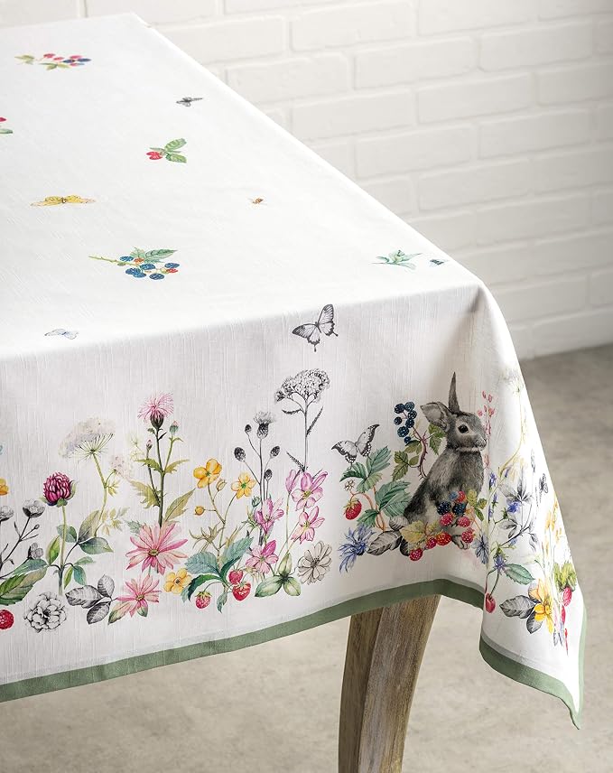 Maison d' Hermine Table Cloth Rectangle Table 100% Cotton 70 x 108 Inches - Image 7