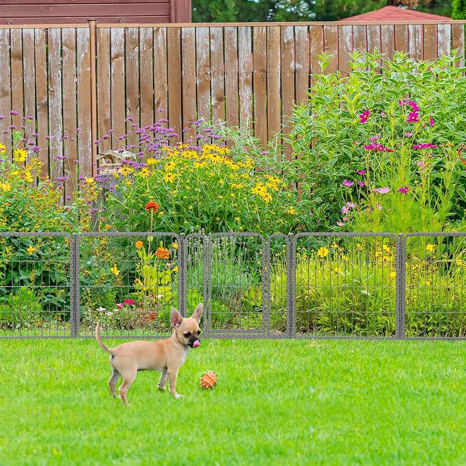FXW Garden Fence Outdoor for The Yard – 24in x 88.8ft Heavy Duty Metal Animal - Image 3