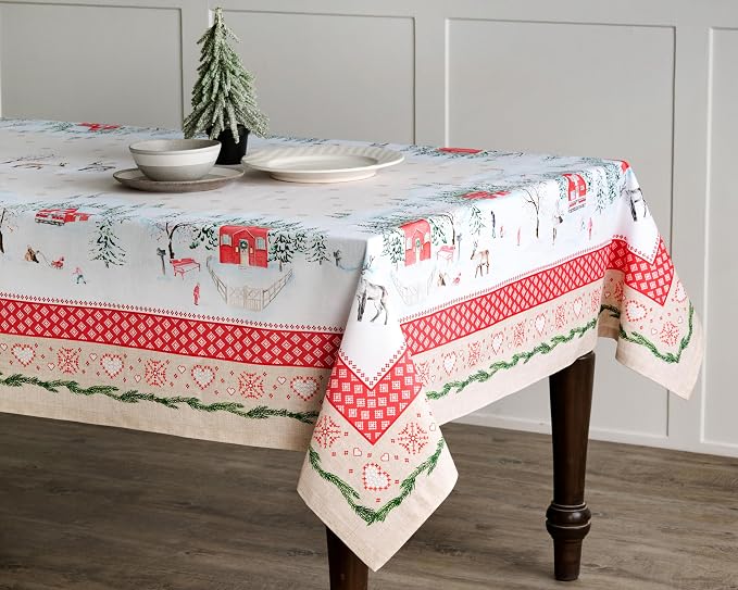 Maison d' Hermine Table Cloth Rectangle Table 100% Cotton 60 x 90 Inches Fall - Image 2