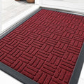 OLANLY Front Door Mat Outside Entrance 35x23, Heavy Duty Sturdy Natural Rubber by OLANLY
