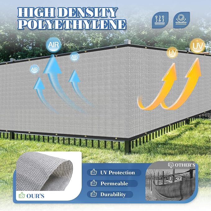 ECOOPTS 8'x33' Privacy Fence Screen Windscreen - Image 2