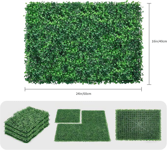 24PCS 24x16inch Artificial Boxwood Panels - Image 2