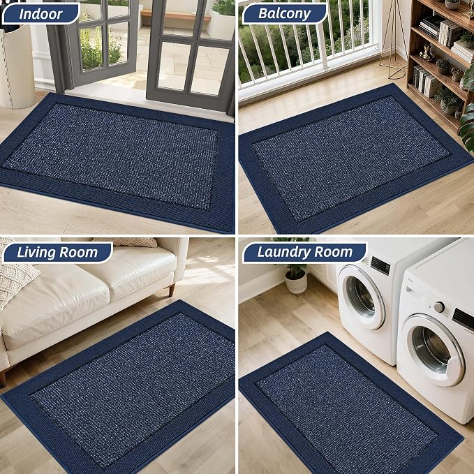 BEQHAUSE Indoor Door Mat 20" x 32", Dirt Trapper Door Mats Non-Slip Entryway - Image 8