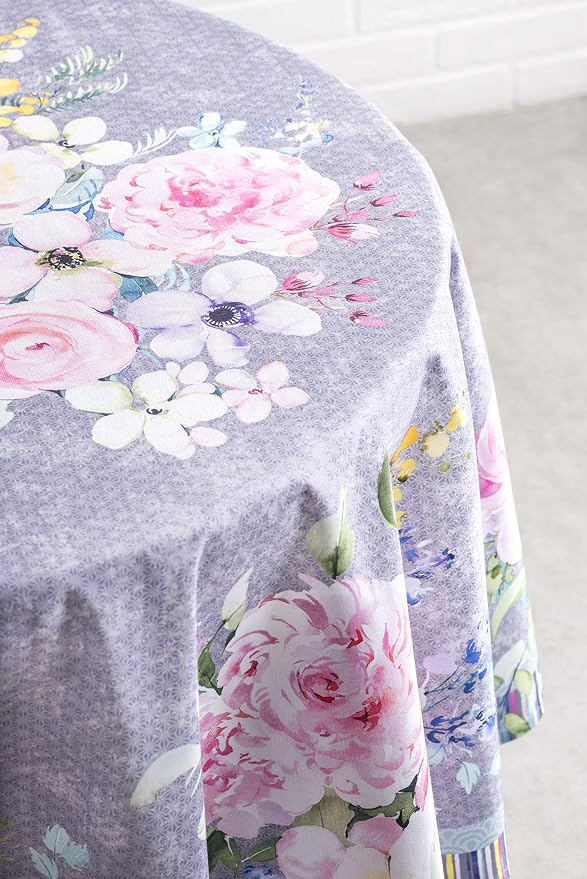 Maison d' Hermine Table Cloth Round Table 100% Cotton 69 Inches Tablecloth - Image 9