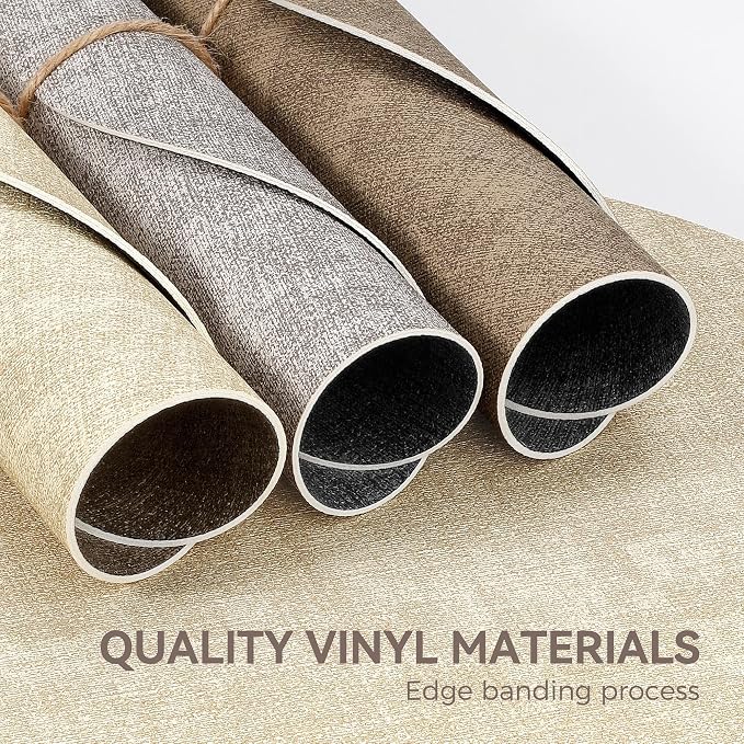 13" Round Placemats Set of 4, NCUE Dual-Sided Faux Leather Heat Resistant Table - Image 5