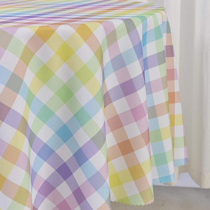 Waterproof Plaid Tablecloth Fabric - Image 4