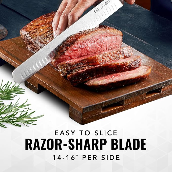 Cutluxe Brisket Knife – 12" Carving & Slicing Knife - Image 4