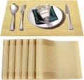 Placemats Set of 6, Heat and Stain Resistant Indoor/Outdoor Place mats by BxzanDya-LifeSmartMaker