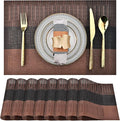 SLKQG Brown Placemats Set of 8 by SLKQG