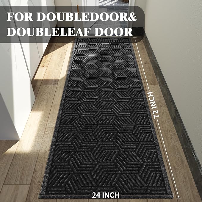 Yimobra Outdoor Indoor Runner Mat 72x24, All-Season Waterproof Entrance Mat - Image 2