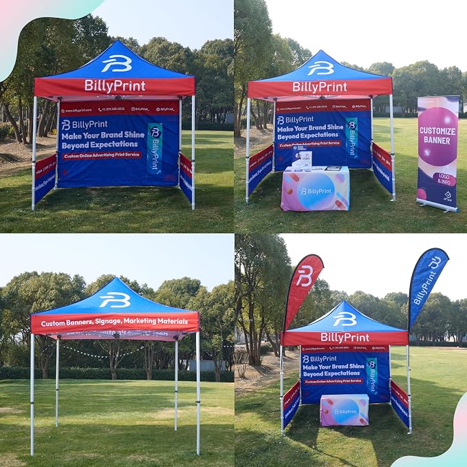 Custom Full Wall for 10' x 10' Canopy Pop-Up Tent for Tradeshows, Featuring - Image 8