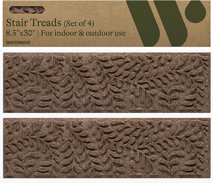 Bungalow Flooring Waterhog Stair Treads – 8 1/2 x 30 Inches, Water-Trapping - Image 4