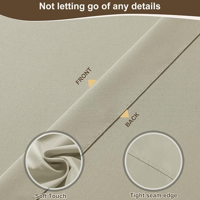 HolidayIdeas Waterproof Patio Outdoor Curtains - Image 5
