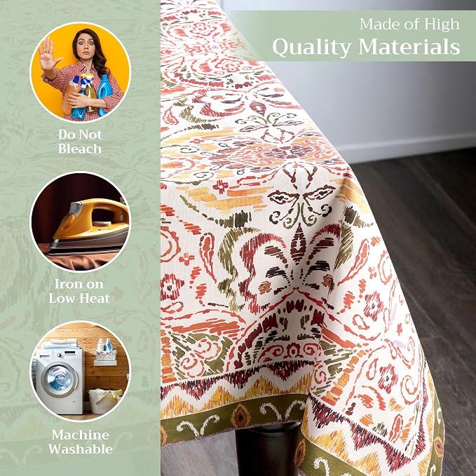 Maison d' Hermine Table Cloth Rectangle Table 100% Cotton 60 x 108 Inches Fall - Image 3