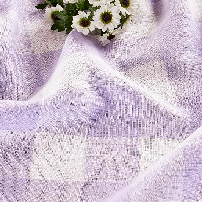Solino Home Linen Checkered Table Runner 120 Inches Long - Image 9