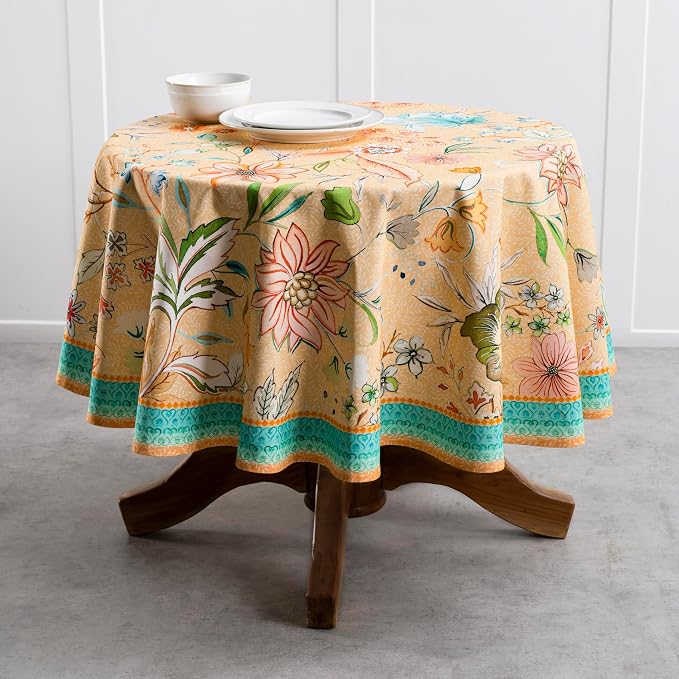 Maison d' Hermine Table Cloth Round Table 100% Cotton 69 Inches Tablecloth - Image 8