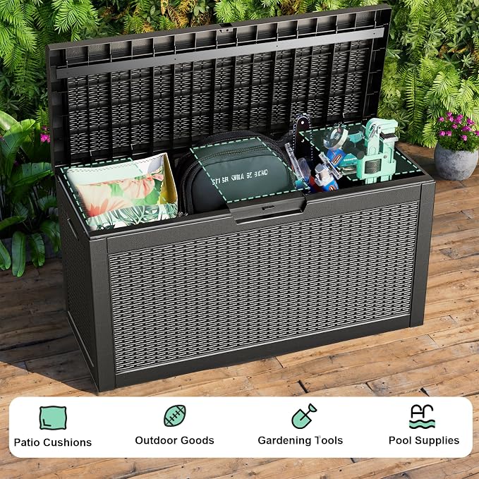 60 Gallon Outdoor Storage Box – Resin Deck Box - Image 5