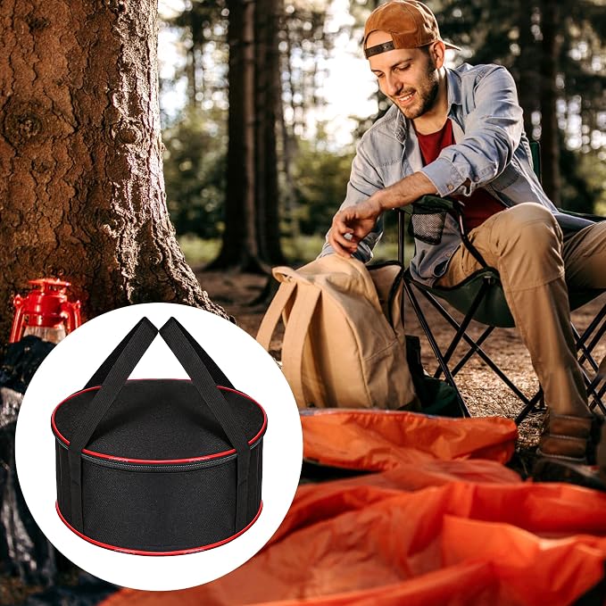 Camping Tableware Organizer Outdoor Hiking Plate Dishes Bowl Pot Storage Bag - Image 8