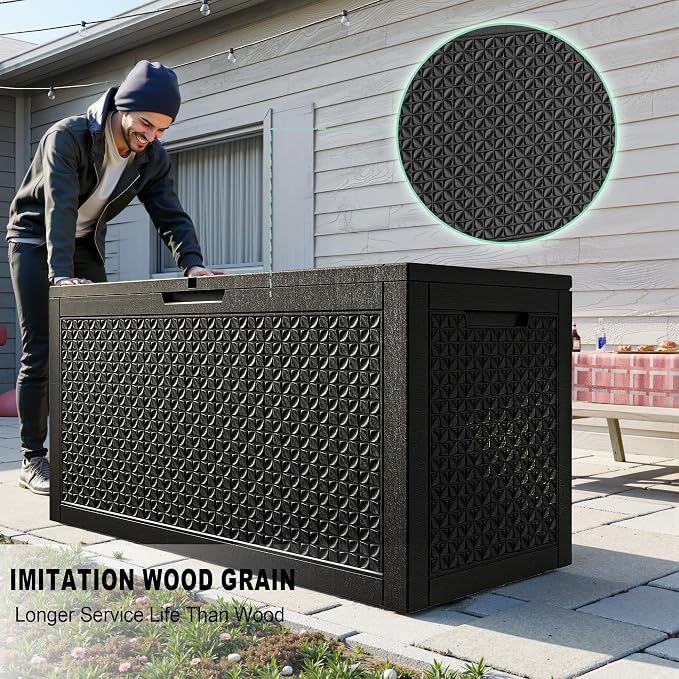 100 Gallon Outdoor Storage Box – Resin Deck Box - Image 4