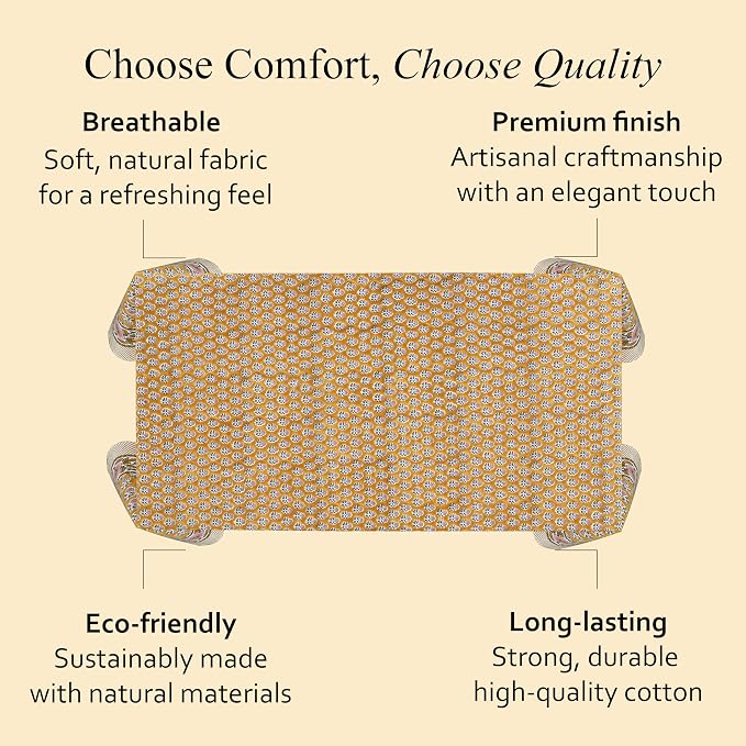 CPC Tablecloth 100% Cotton 70x108 Inch Indian Block Print Rectangle Table Cover - Image 6