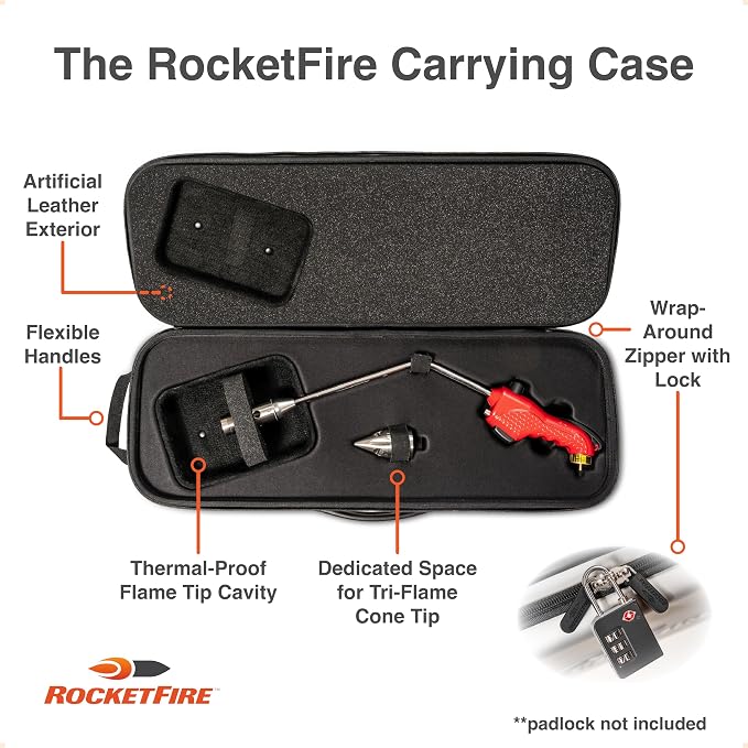 ROCKETFIRE Fire Starter Torch | Perfect Propane Torch Head, Grill Gun, Charcoal - Image 3