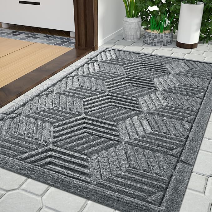 Yimobra Large Door Mat 36x24, All-Season Waterproof Outdoor Mats by Yimobra