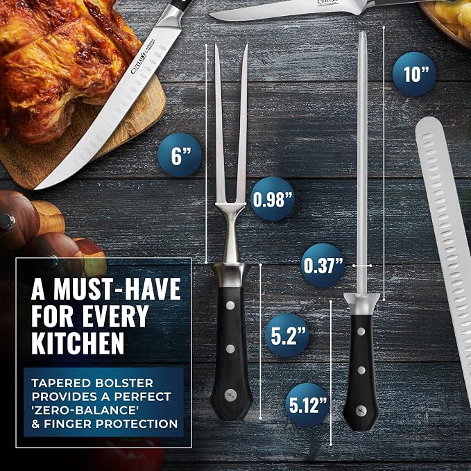 Cutluxe 5-Piece Butcher Knife Set – Slicing Carving Knife Set - Image 6