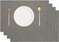 uxcell Faux Linen Placemats, 12x18 Inch Heat Resistant Place Mats Machine by uxcell
