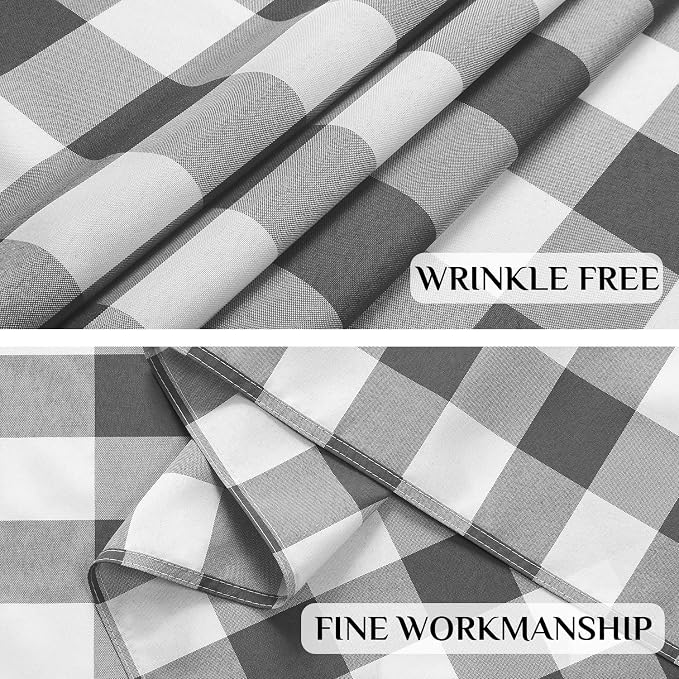 Softalker Gingham Checkered Tablecloth Rectangle - Image 5
