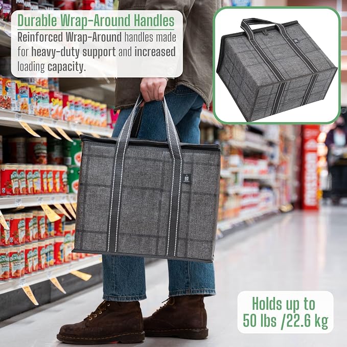 VENO 2 Pack Cooler Bag and Insulated Grocery Bags - Image 5