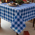 Classic Gingham Tablecloth Fabric by Essifunia