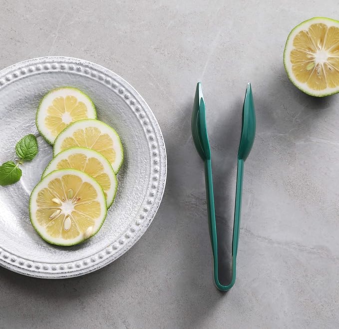 Plastic Serving Tongs, Food Safe Polycarbonate, Green