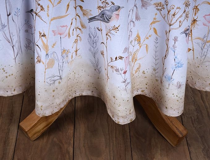 Maison d' Hermine Table Cloth Round Table 100% Cotton 69 Inches Tablecloth - Image 7