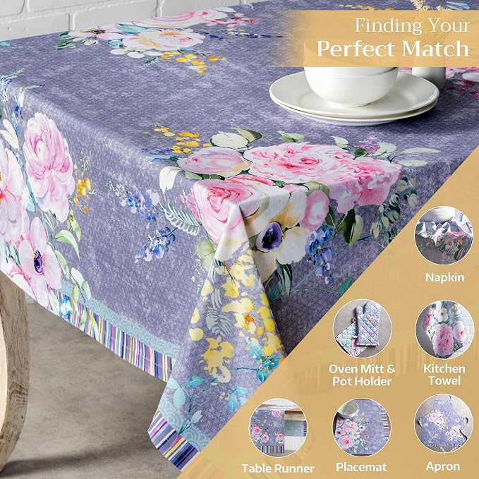 Maison d' Hermine Table Cloth Rectangle Table 100% Cotton 60 x 108 Inches - Image 5