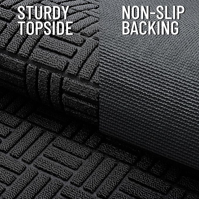 OLANLY Front Door Mat Outside Entrance 71x47, Heavy Duty Sturdy Natural Rubber - Image 4