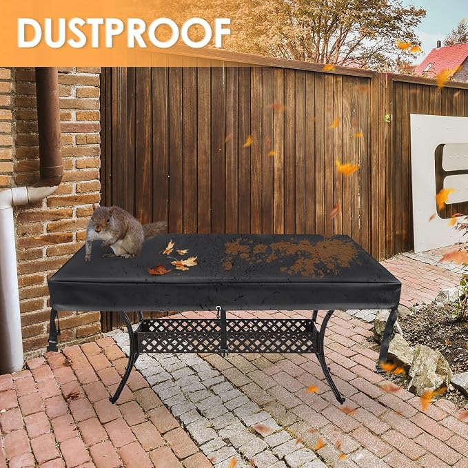 TOHONFOO Rectangular Patio Table Cover - Image 6