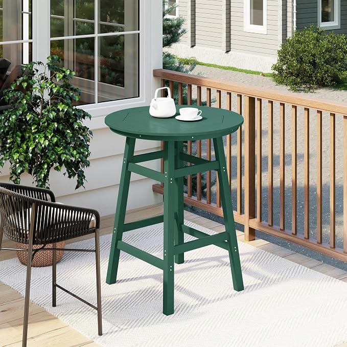 Costaelm Patio Bistro Table, Outdoor Bistro Dining Pub Table - Image 2