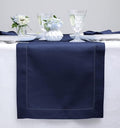 Solino Home Linen Navy Blue Table Runner 90 Inches Long by SolinoHome