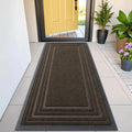 Buganda Front Door Mat Indoor Outdoor Entrance, Non-Slip Natural Rubber Doormats by Buganda