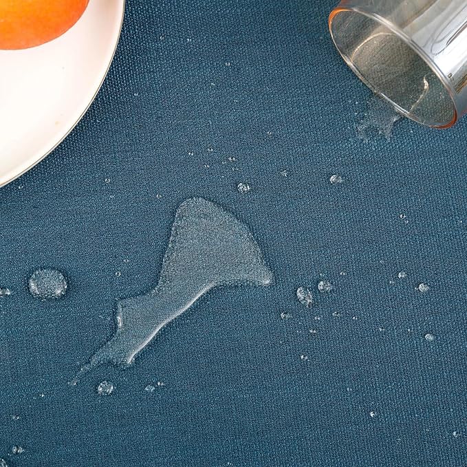 Square Tablecloth, Waterproof Spillproof Washable Tablecloth, Linen Dining - Image 4