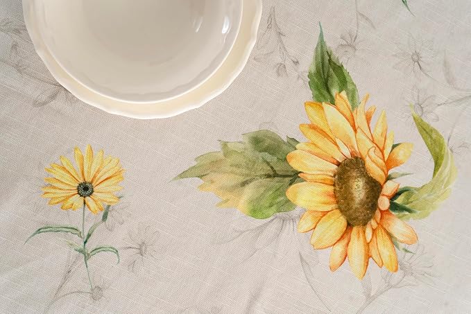 Maison d' Hermine Table Cloth Round Table 100% Cotton 69 Inches Tablecloth - Image 8