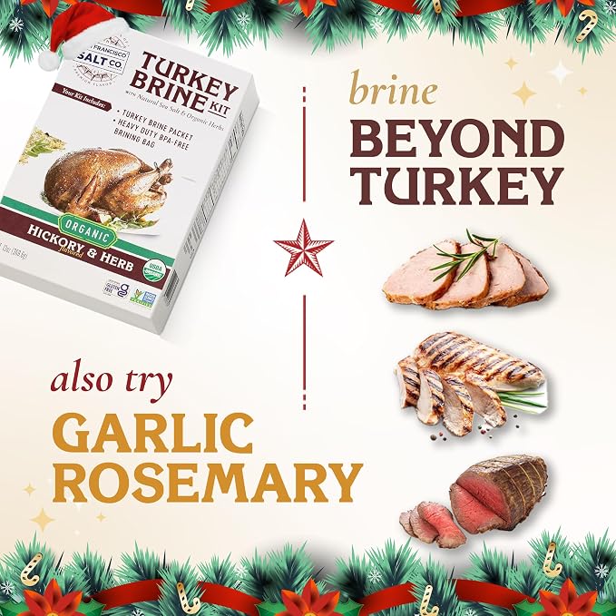 San Francisco Salt Company Organic Turkey Brine Kit – 13 oz Hickory & Herb Blend - Image 8