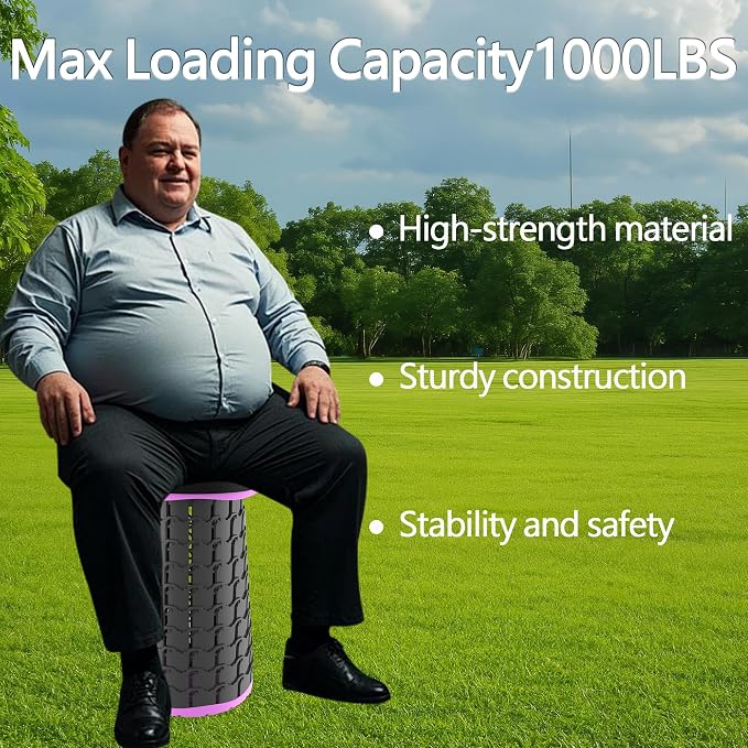 ALEVMOOM 2025 Upgraded XXL Collapsible Stool - Image 3