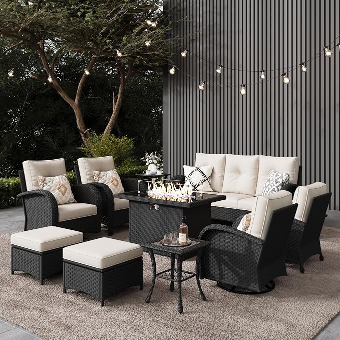 LayinSun 10 Pieces Outdoor Patio Furniture Set by LayinSun