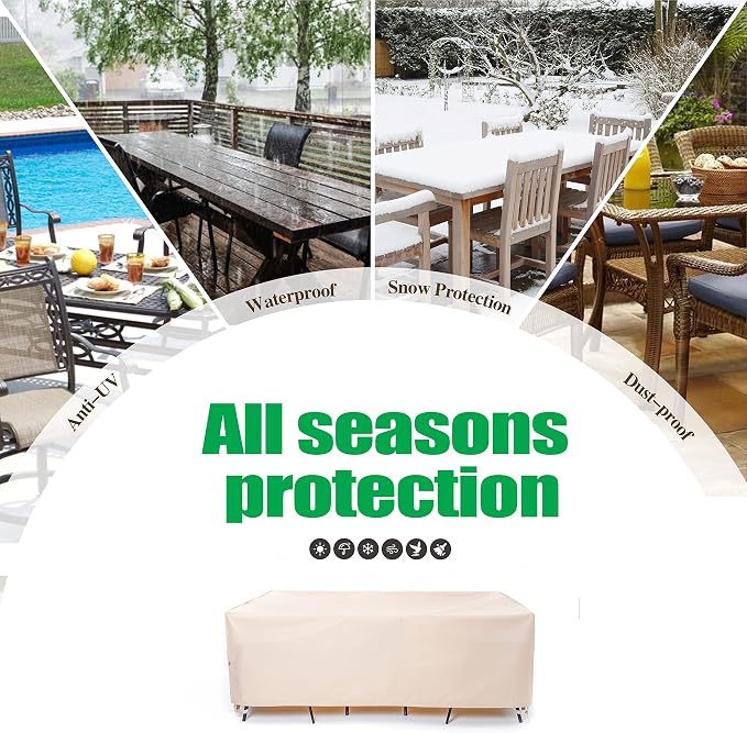 F&J Outdoors Patio Furniture Covers, Waterproof UV Resistant - Image 8