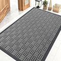 OLANLY Front Door Mat Outside Entrance 47x32, Heavy Duty Sturdy Natural Rubber by OLANLY